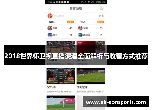 2018世界杯卫视直播渠道全面解析与收看方式推荐
